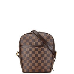 Louis Vuitton Damier Ipanema PM Shoulder Bag N51294 Brown PVC Leather Women's LOUIS VUITTON