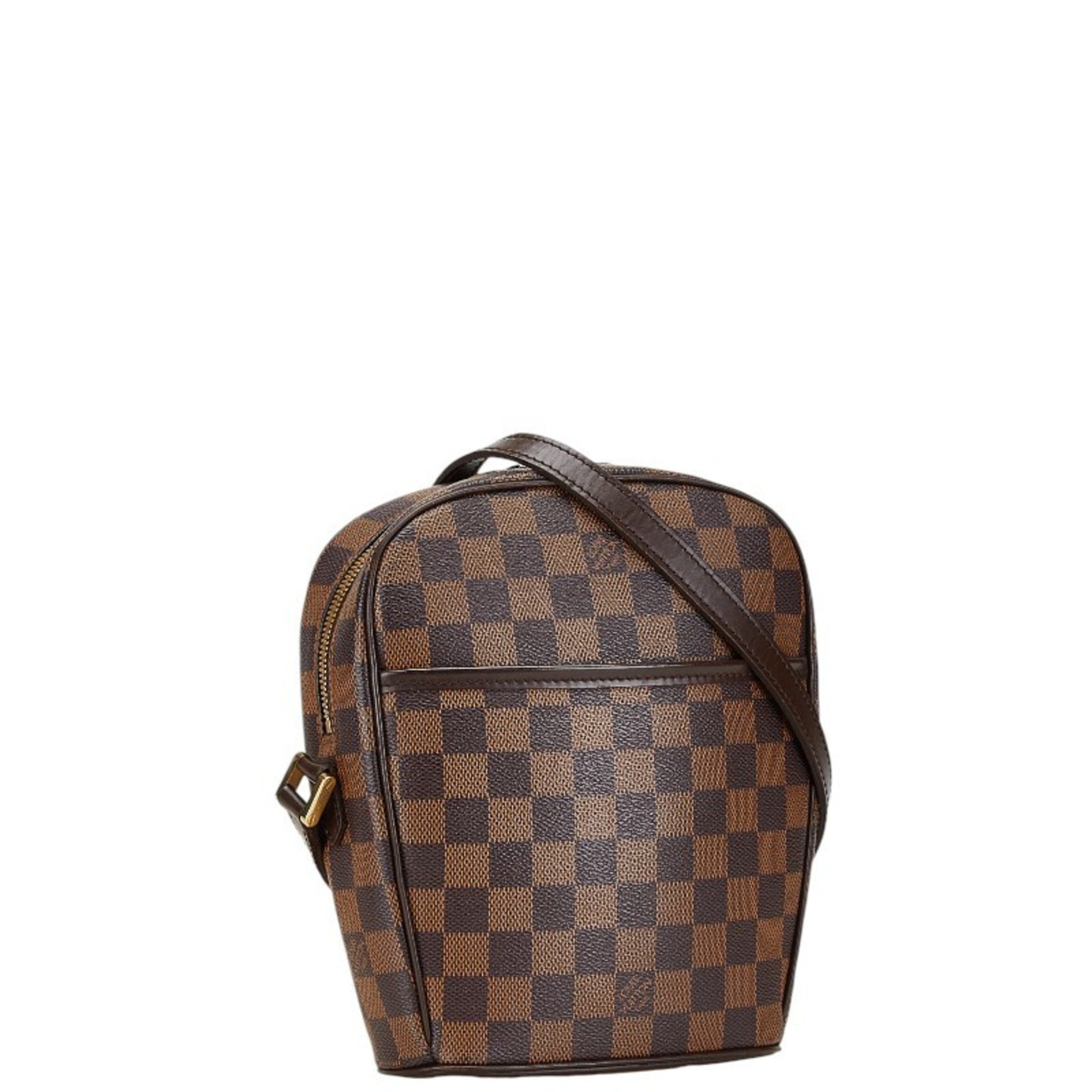 Louis Vuitton Damier Ipanema PM Shoulder Bag N51294 Brown PVC Leather Women's LOUIS VUITTON