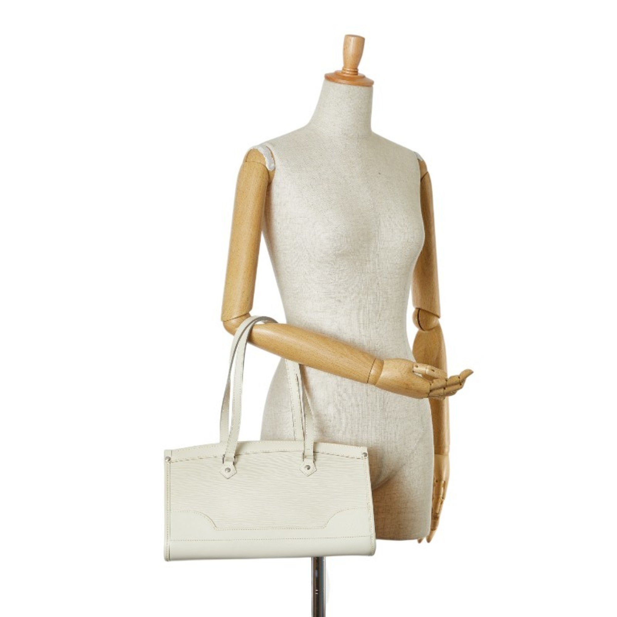 Louis Vuitton Epi Madeleine PM Handbag Shoulder Bag M5933J Ivory White Leather Women's LOUIS VUITTON