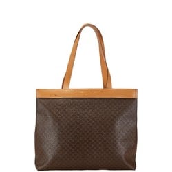 Celine Macadam Tote Bag Shoulder Brown PVC Leather Women's CELINE