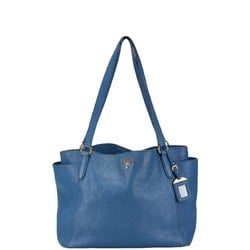 Prada Tote Bag Shoulder Blue Leather Women's PRADA