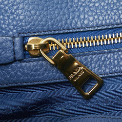 Prada Tote Bag Shoulder Blue Leather Women's PRADA