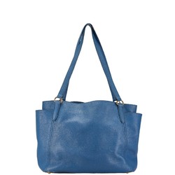 Prada Tote Bag Shoulder Blue Leather Women's PRADA