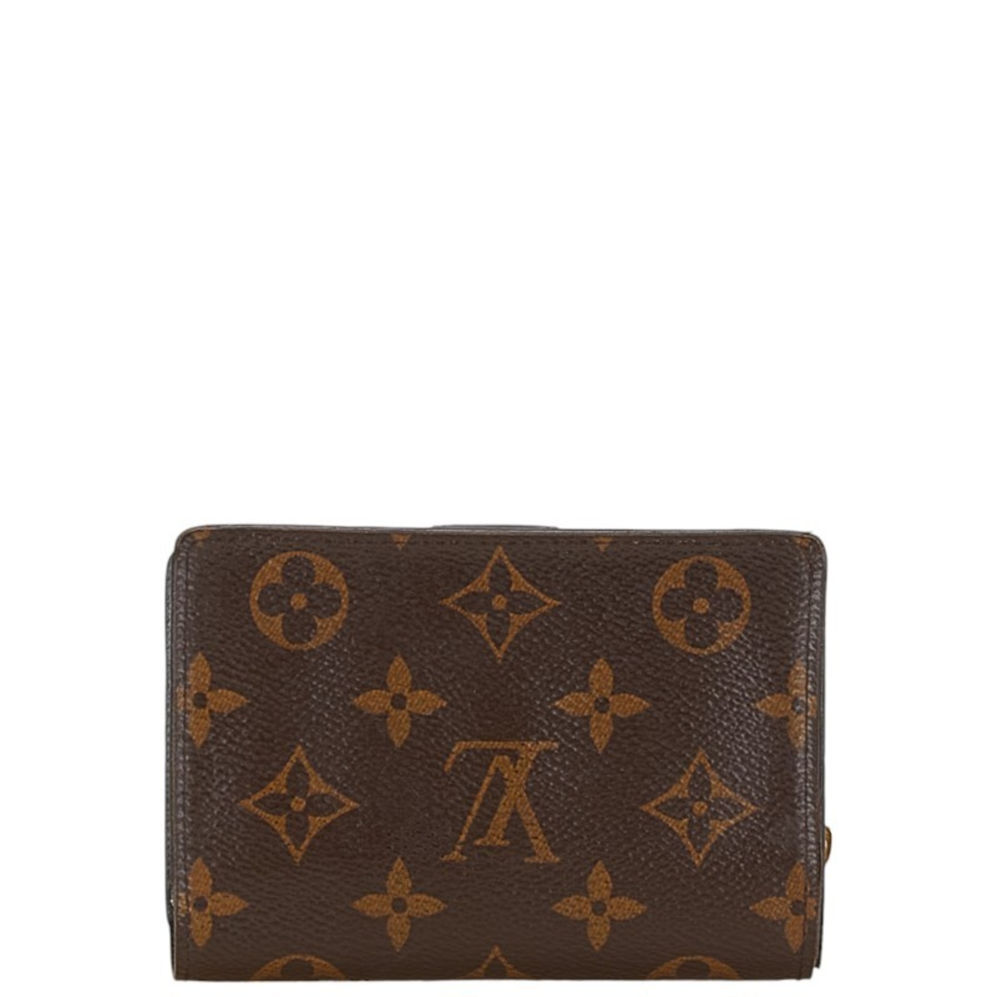 Louis Vuitton Monogram Giant Reverse Portefeuille Juliet Bi-fold Wallet M69432 Maroon Gold Brown PVC Leather Women's LOUIS VUITTON