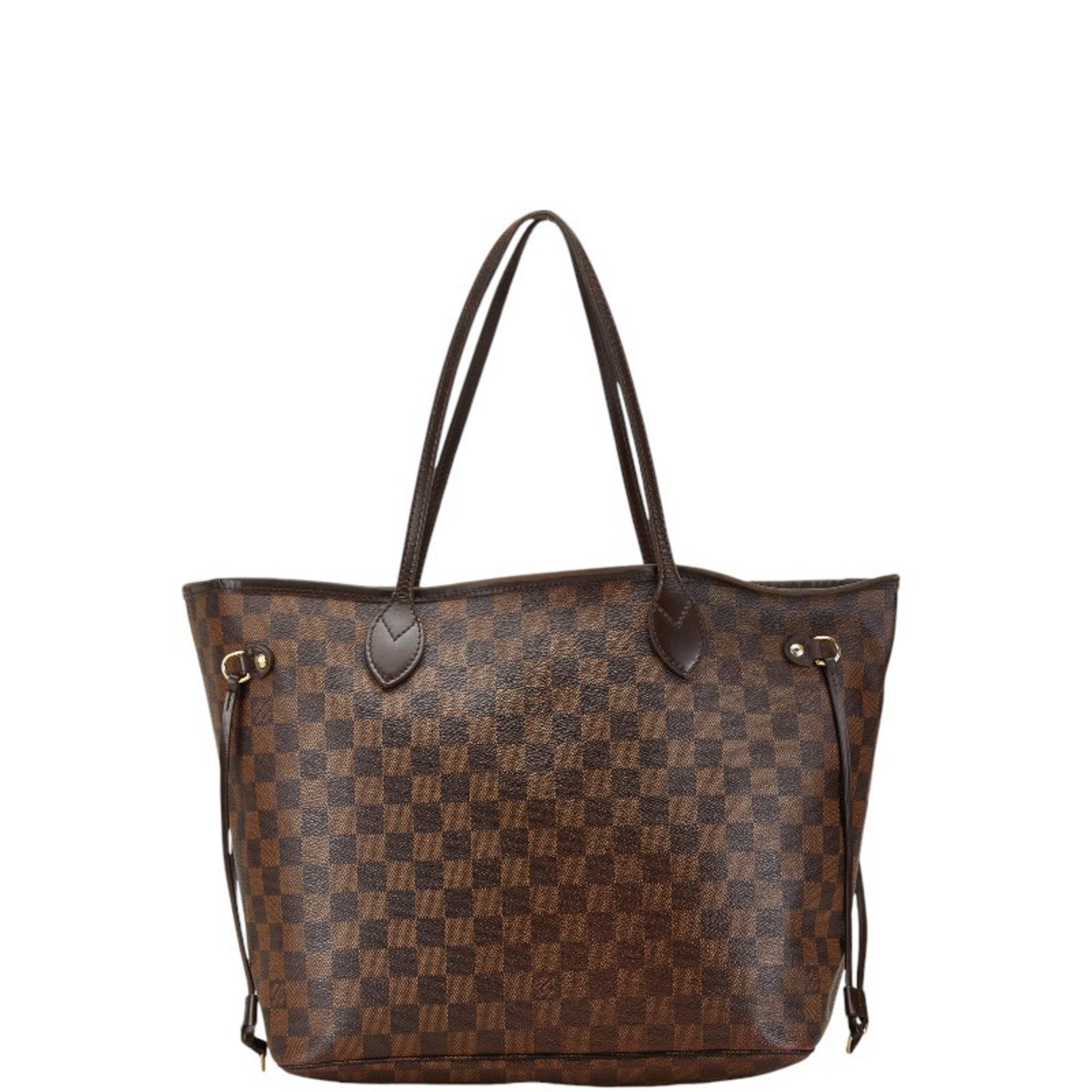 Louis Vuitton Damier Neverfull MM Shoulder Bag Tote N51105 Brown PVC Leather Women's LOUIS VUITTON