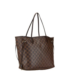 Louis Vuitton Damier Neverfull MM Shoulder Bag Tote N51105 Brown PVC Leather Women's LOUIS VUITTON