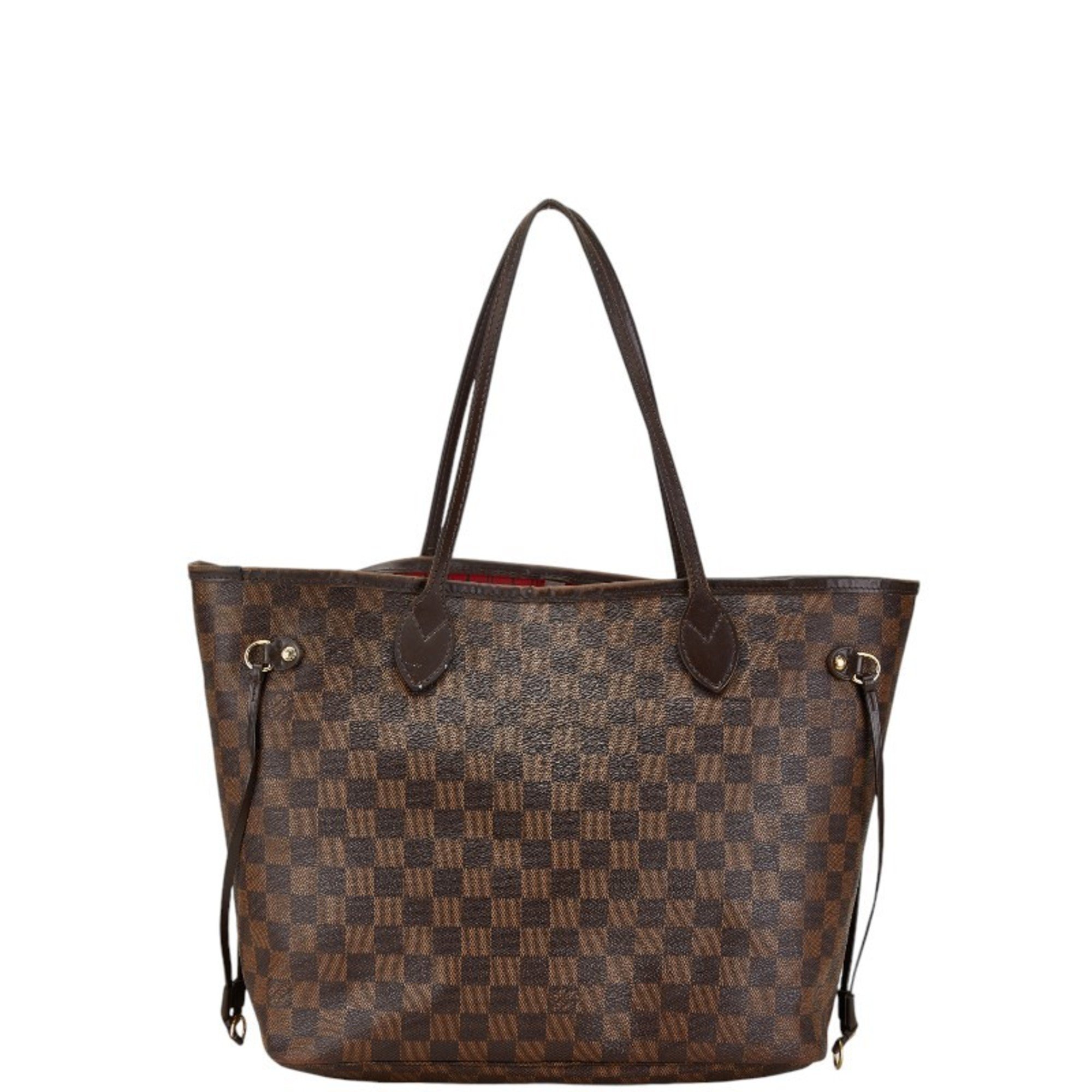 Louis Vuitton Damier Neverfull MM Shoulder Bag Tote N51105 Brown PVC Leather Women's LOUIS VUITTON