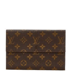 Louis Vuitton Monogram Passport Long Wallet M60135 Brown PVC Leather Women's LOUIS VUITTON