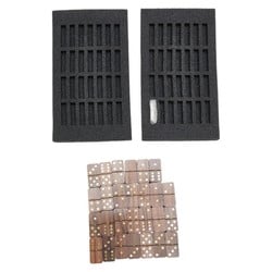 Louis Vuitton Coffret Domino 27-piece set Accessories Brown Black Wood Women's LOUIS VUITTON