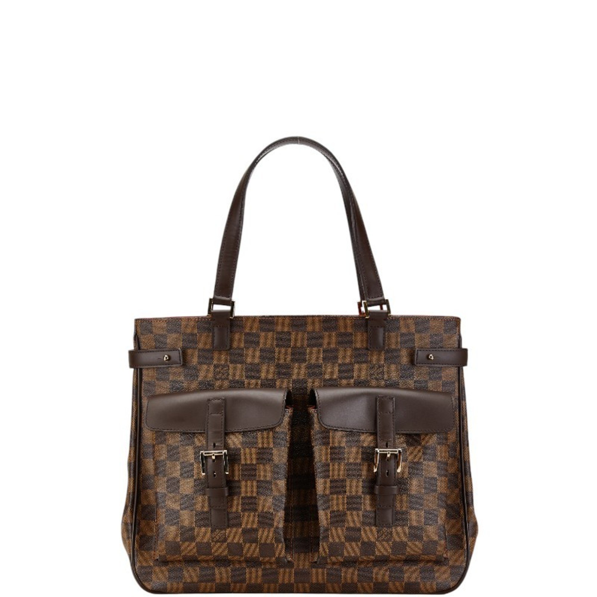 Louis Vuitton Damier Uzes Handbag Tote Bag N51128 Brown PVC Leather Women's LOUIS VUITTON