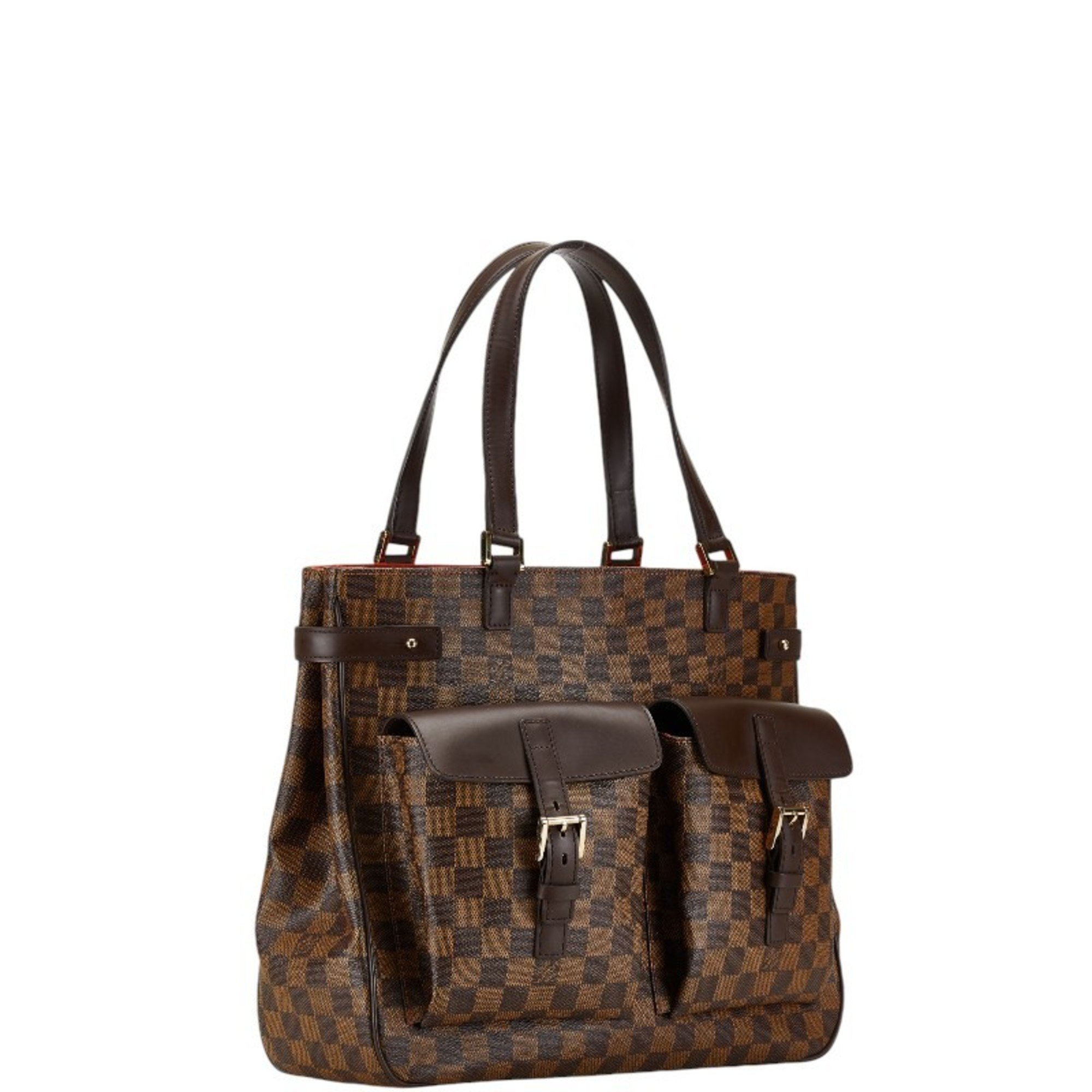 Louis Vuitton Damier Uzes Handbag Tote Bag N51128 Brown PVC Leather Women's LOUIS VUITTON