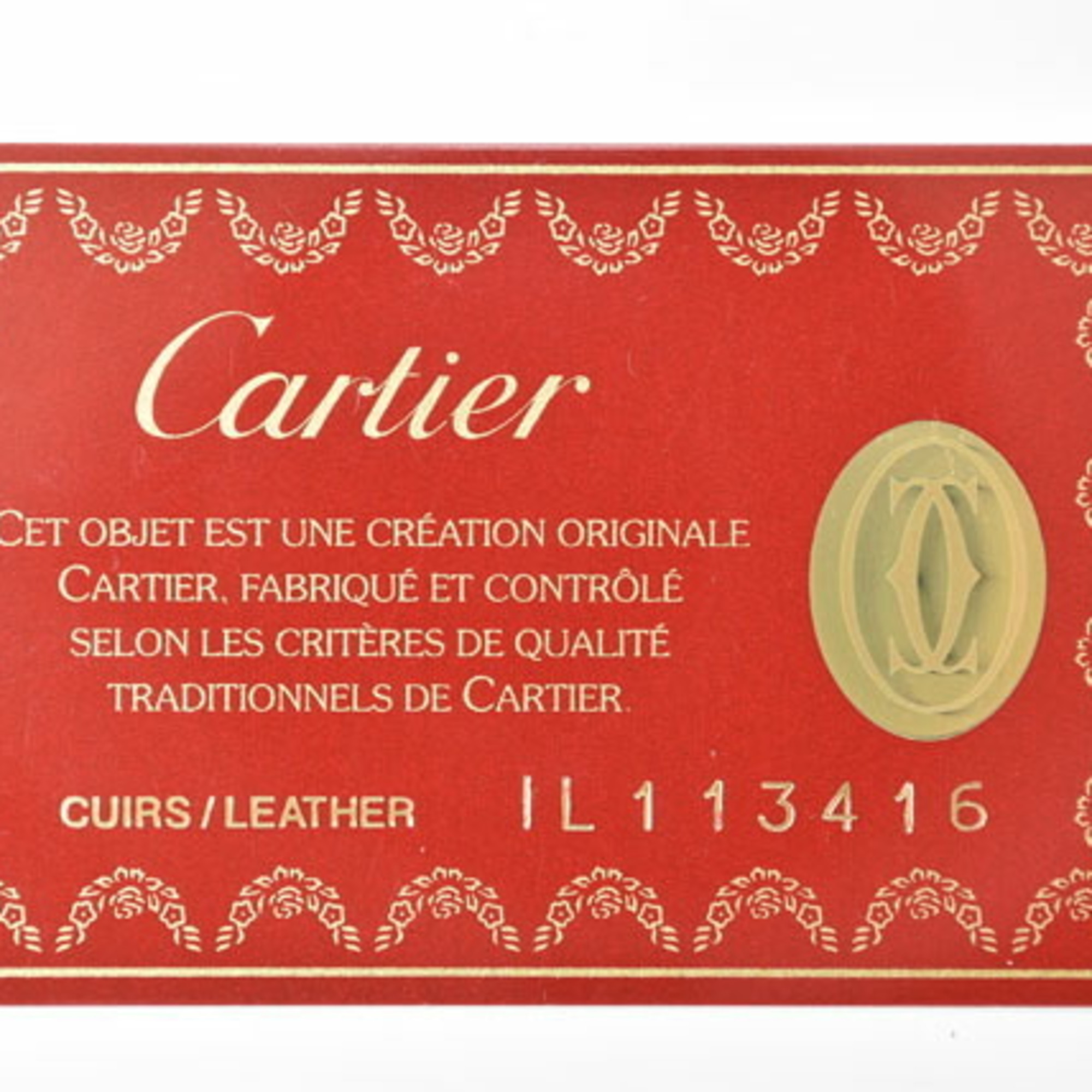 Cartier card case, business holder, pass Must de Bordeaux