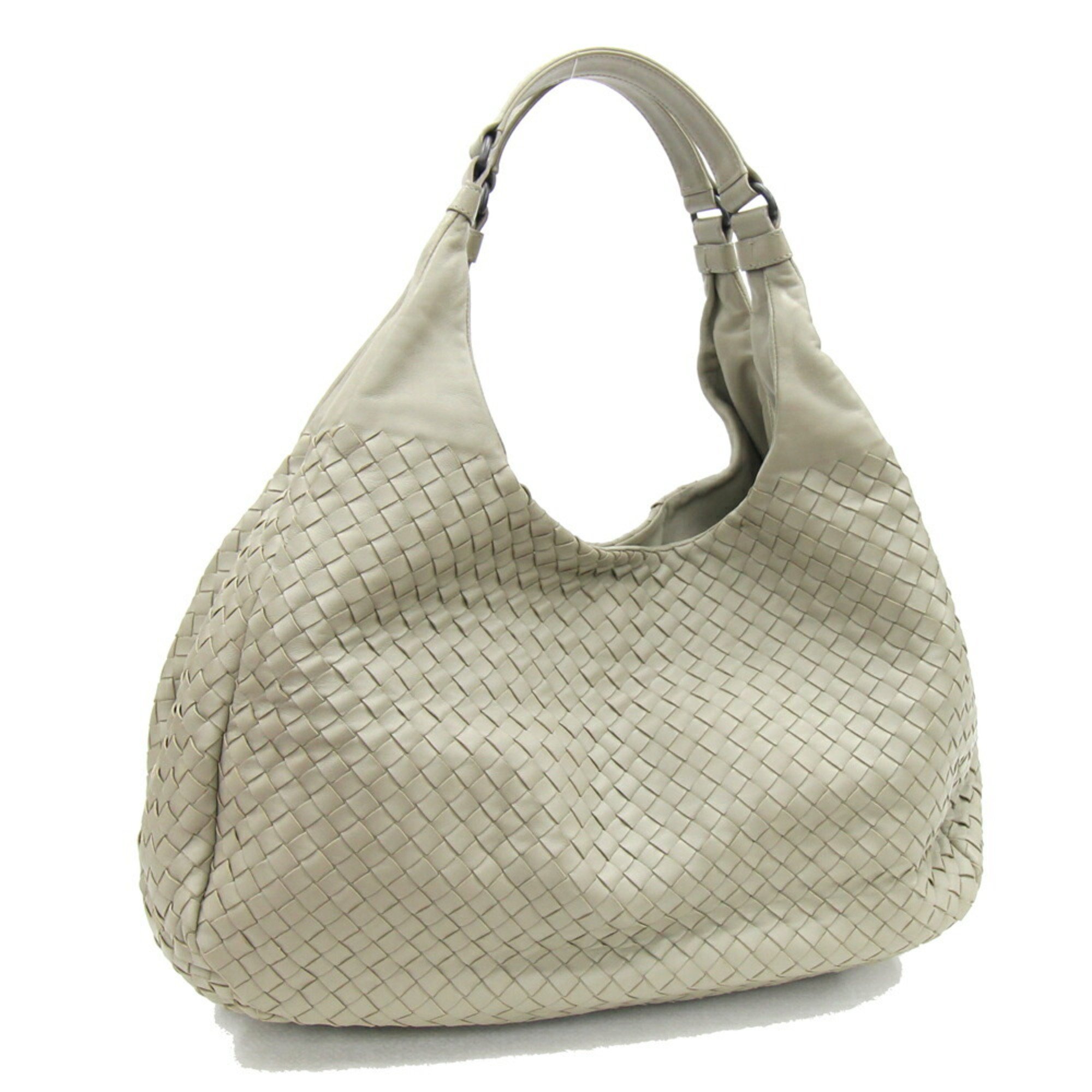 Bottega Veneta Tote Bag Intrecciato Campana 125787 Light Greige Leather Shoulder Women's BOTTEGA VENETA