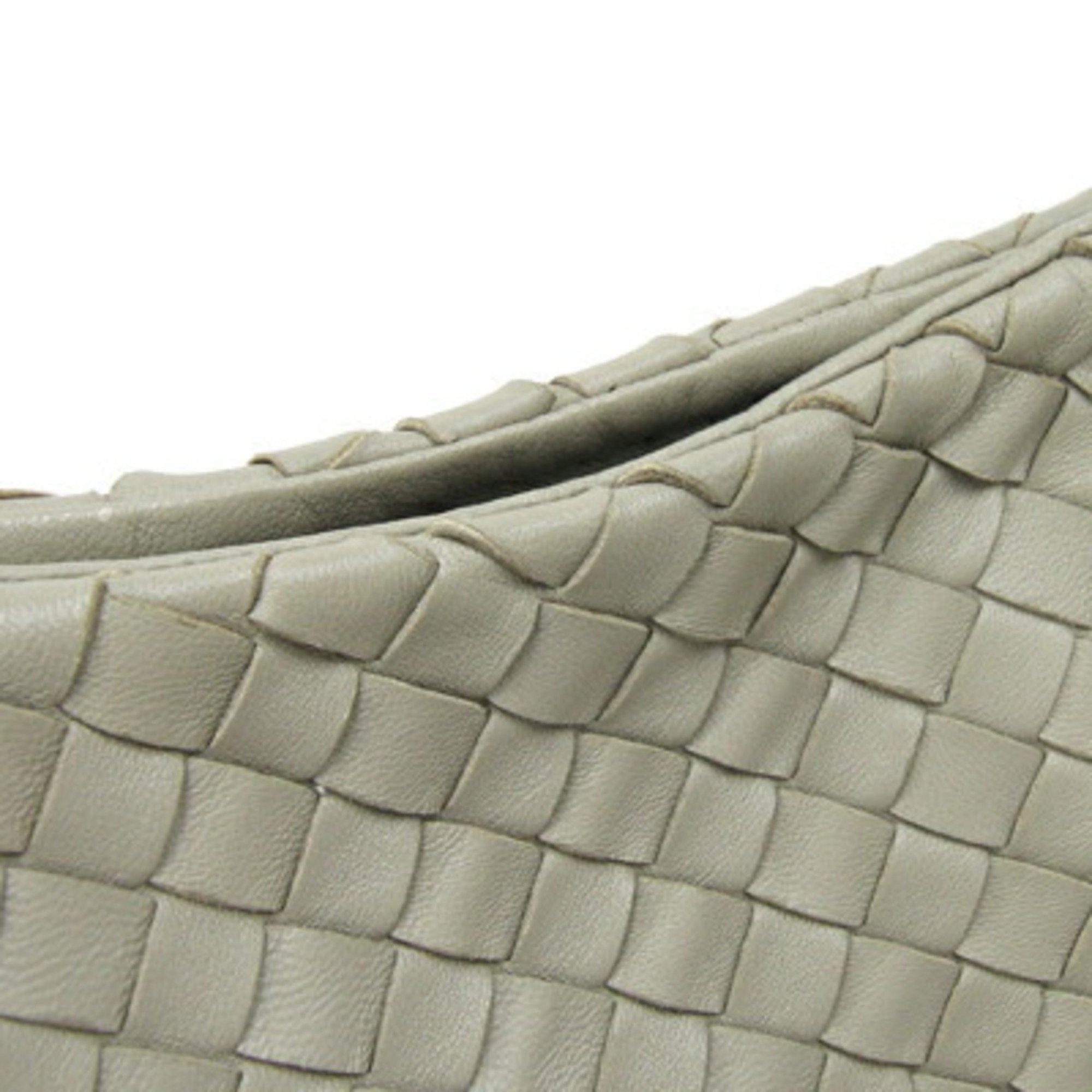 Bottega Veneta Tote Bag Intrecciato Campana 125787 Light Greige Leather Shoulder Women's BOTTEGA VENETA