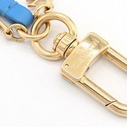 Louis Vuitton Bag Charm Jeff Koons M62780 Blue Leather Metal Keychain Rabbit Women's LOUIS VUITTON