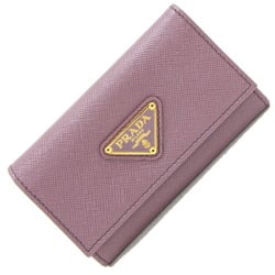 PRADA 6-ring key case 1M0222 Purple leather Women's