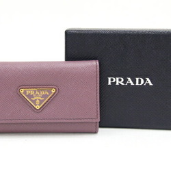 PRADA 6-ring key case 1M0222 Purple leather Women's