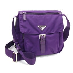 Prada Shoulder Bag BT8994 Purple Nylon Leather Pochette Women's PRADA