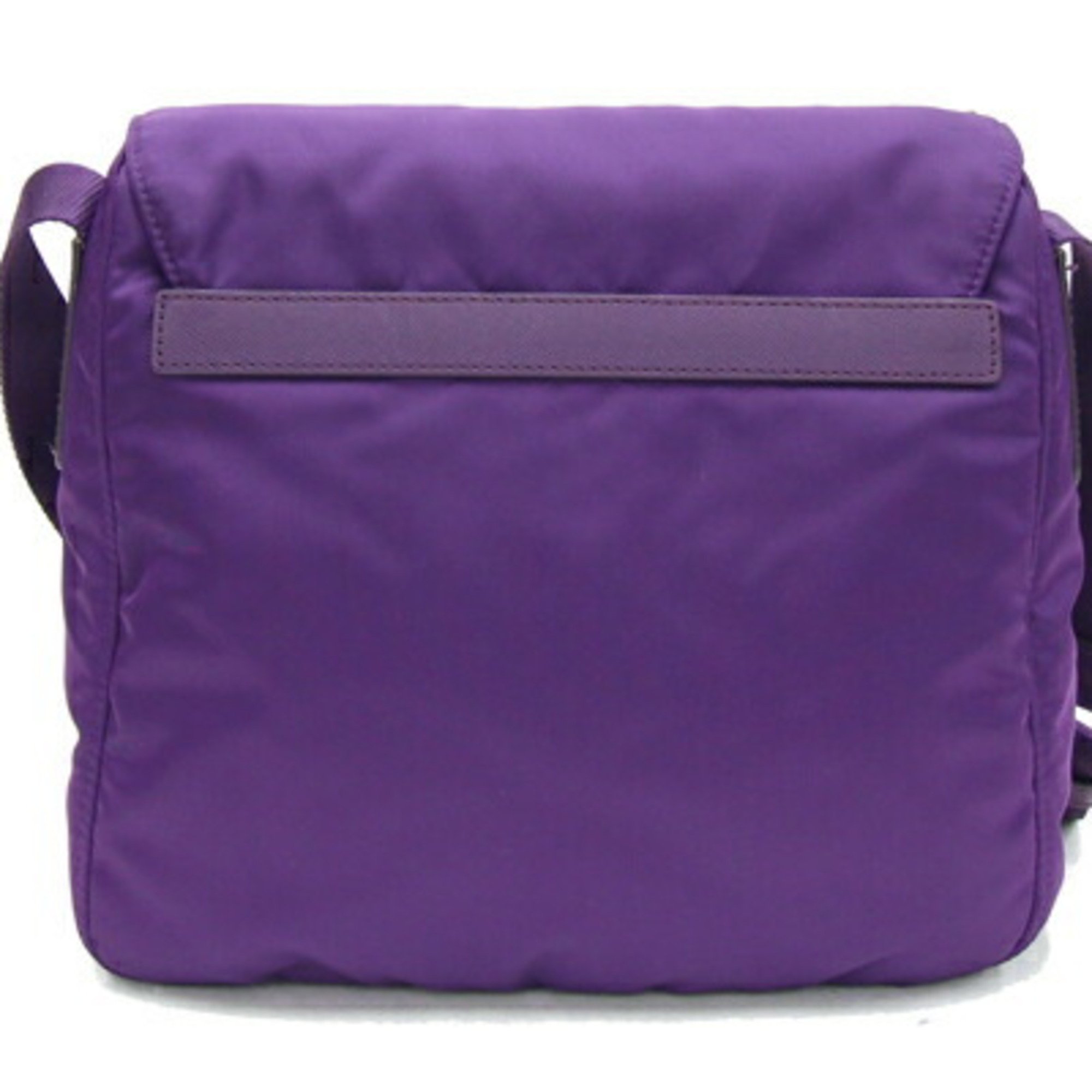 Prada Shoulder Bag BT8994 Purple Nylon Leather Pochette Women's PRADA