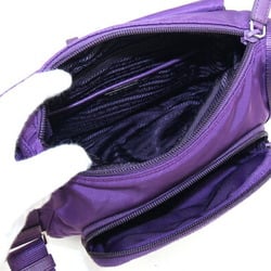 Prada Shoulder Bag BT8994 Purple Nylon Leather Pochette Women's PRADA