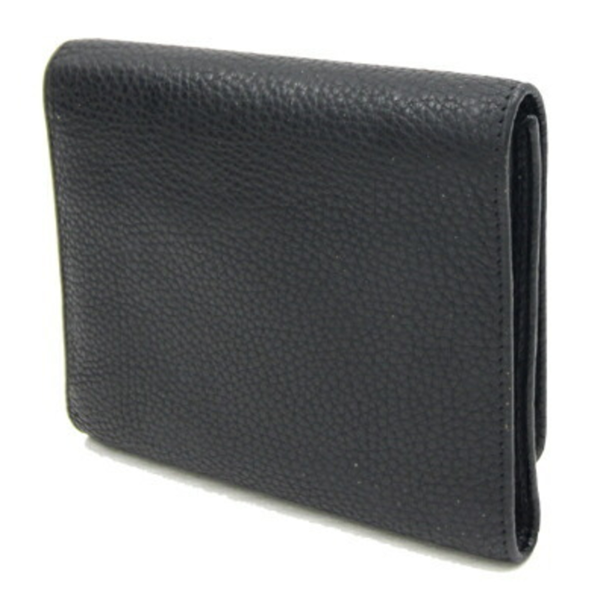 Prada Tri-fold Wallet 1M0170 Black Leather Compact Women's PRADA