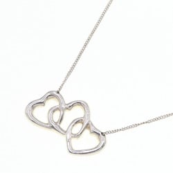 Tiffany Necklace Triple Heart SV Sterling Silver 925 Pendant Choker Women's TIFFANY & CO