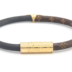 Louis Vuitton Bracelet Monogram Daily Confidential M6431F Noir Bangle Women's Men's LOUIS VUITTON