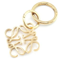 LOEWE Keyring Anagram 111.25.203 8130 Gold Metal Keychain Bag Charm Women's