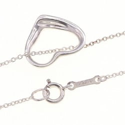 Tiffany Necklace Elsa Peretti Heart SV Sterling Silver 925 Pendant Choker Women's TIFFANY & CO