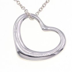 Tiffany Necklace Elsa Peretti Heart SV Sterling Silver 925 Pendant Choker Women's TIFFANY & CO