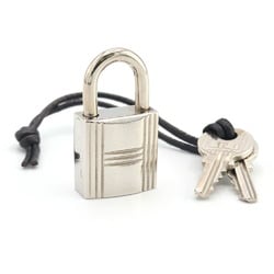 Hermes Padlock, Silver Metal, Key, Women's, Men's, Unisex, HERMES