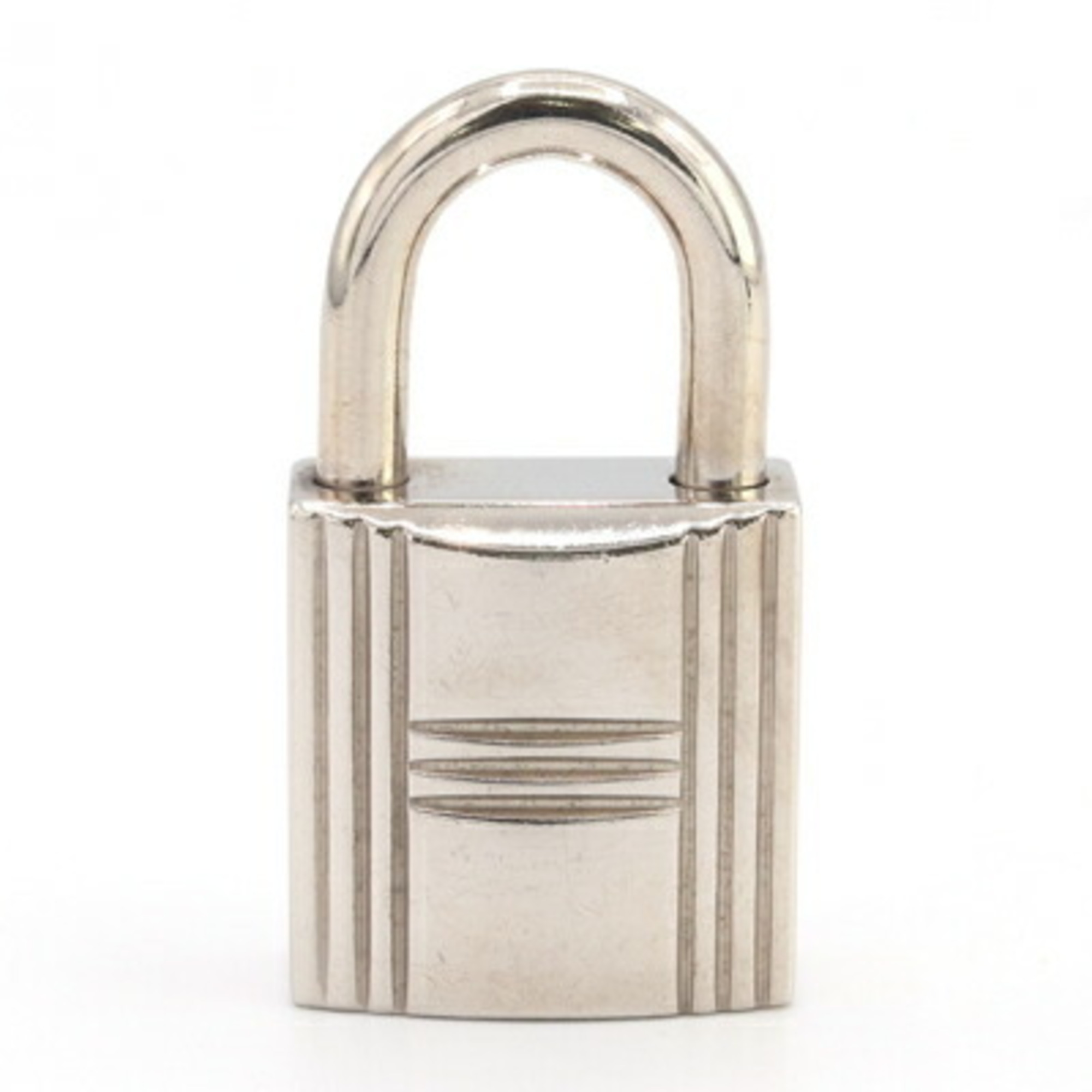 Hermes Padlock, Silver Metal, Key, Women's, Men's, Unisex, HERMES