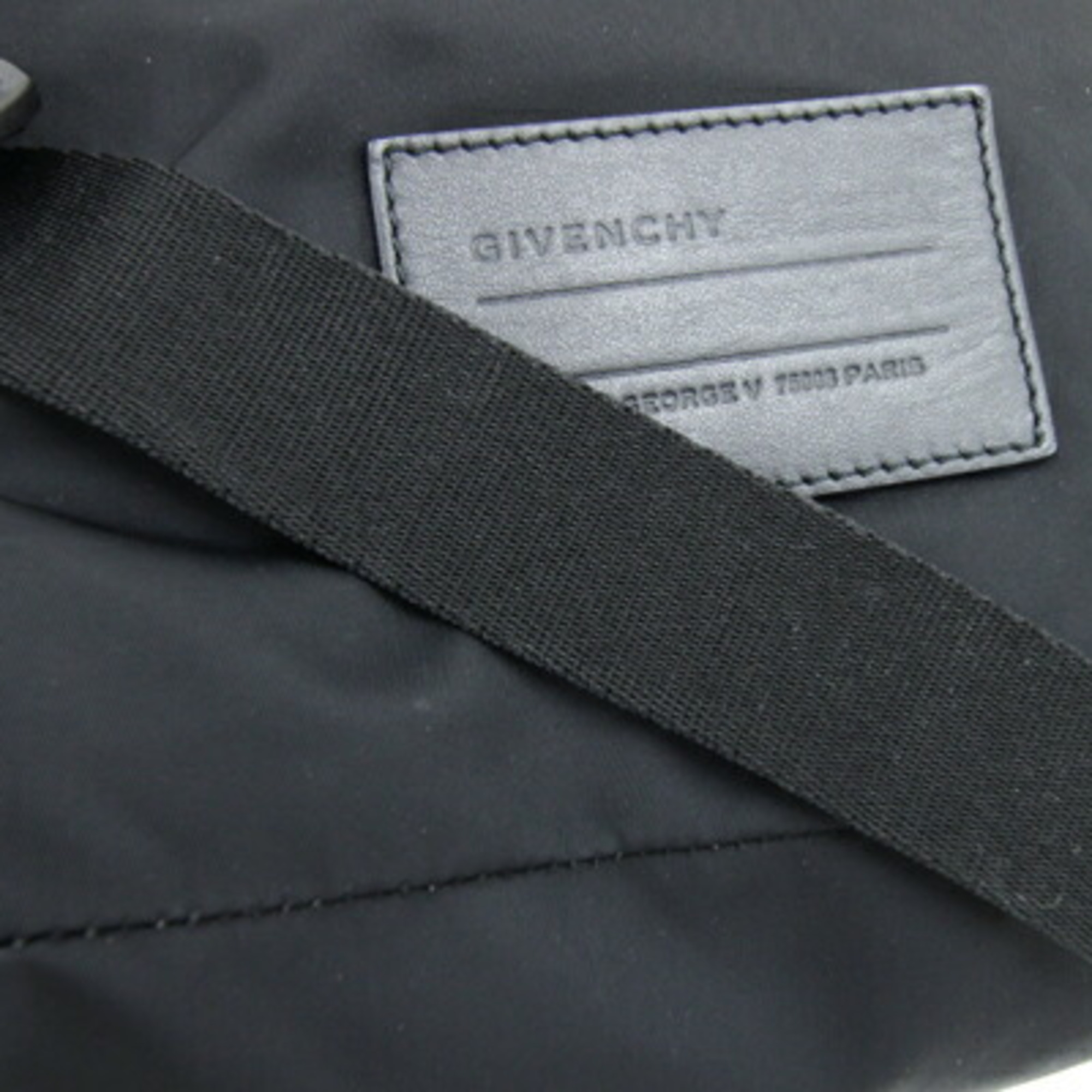 Givenchy Backpack BK500MK0B5 004 Black Nylon Leather Day Bag Men's Women's GIVENCHY