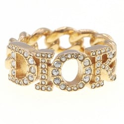 Christian Dior Dior Ring Revolution R1140DVOCY Gold Metal Crystal Size S Women's