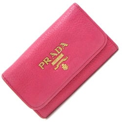 PRADA 6-ring key case 1PG222 Pink leather for women