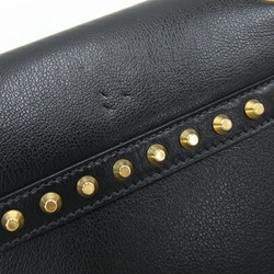 Prada Shoulder Bag 1BD147 Black Leather Studs Chain Women's PRADA