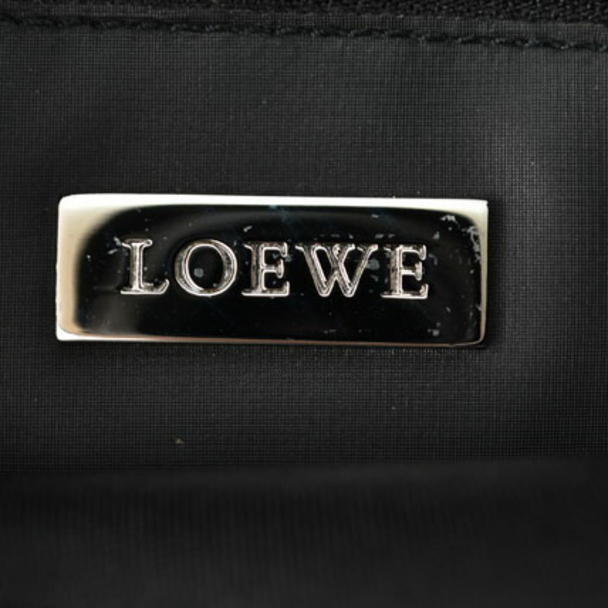 LOEWE Shoulder Bag Men's Coated Canvas Anagram Black