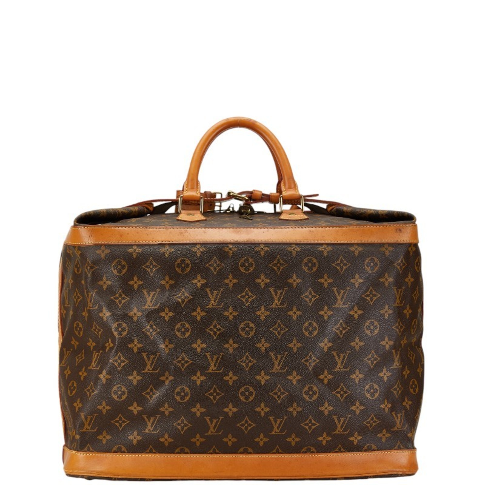 Louis Vuitton Monogram Cruiser Bag 45 Boston M41138 Brown PVC Leather Women's LOUIS VUITTON