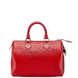 Louis Vuitton Epi Speedy 25 Handbag Boston Bag M43017 Castilian Red Leather Women's LOUIS VUITTON