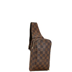 Louis Vuitton Damier Geronimos Shoulder Bag Body Waist N51994 Brown PVC Leather Men's LOUIS VUITTON