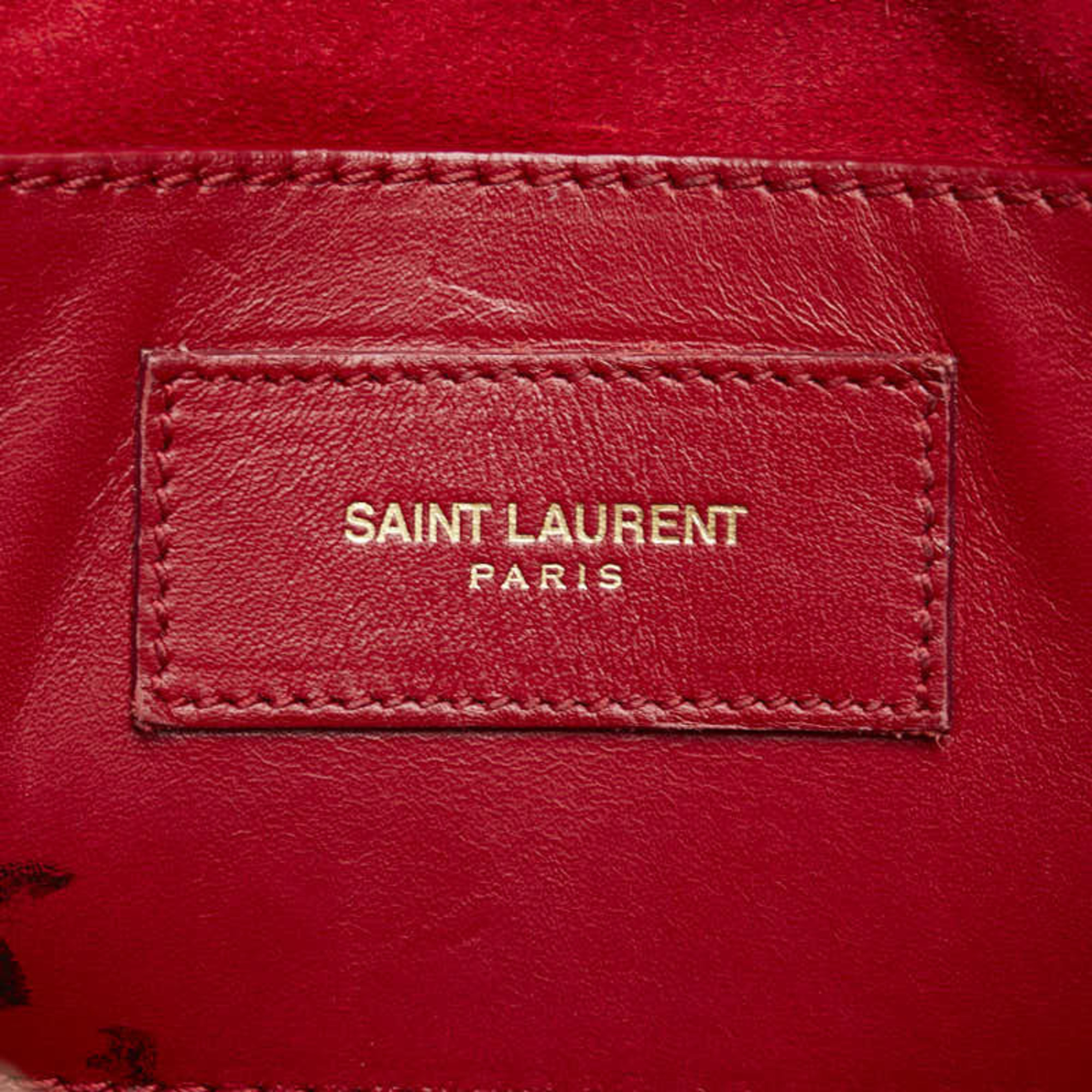 Saint Laurent handbag shoulder bag red leather women's SAINT LAURENT