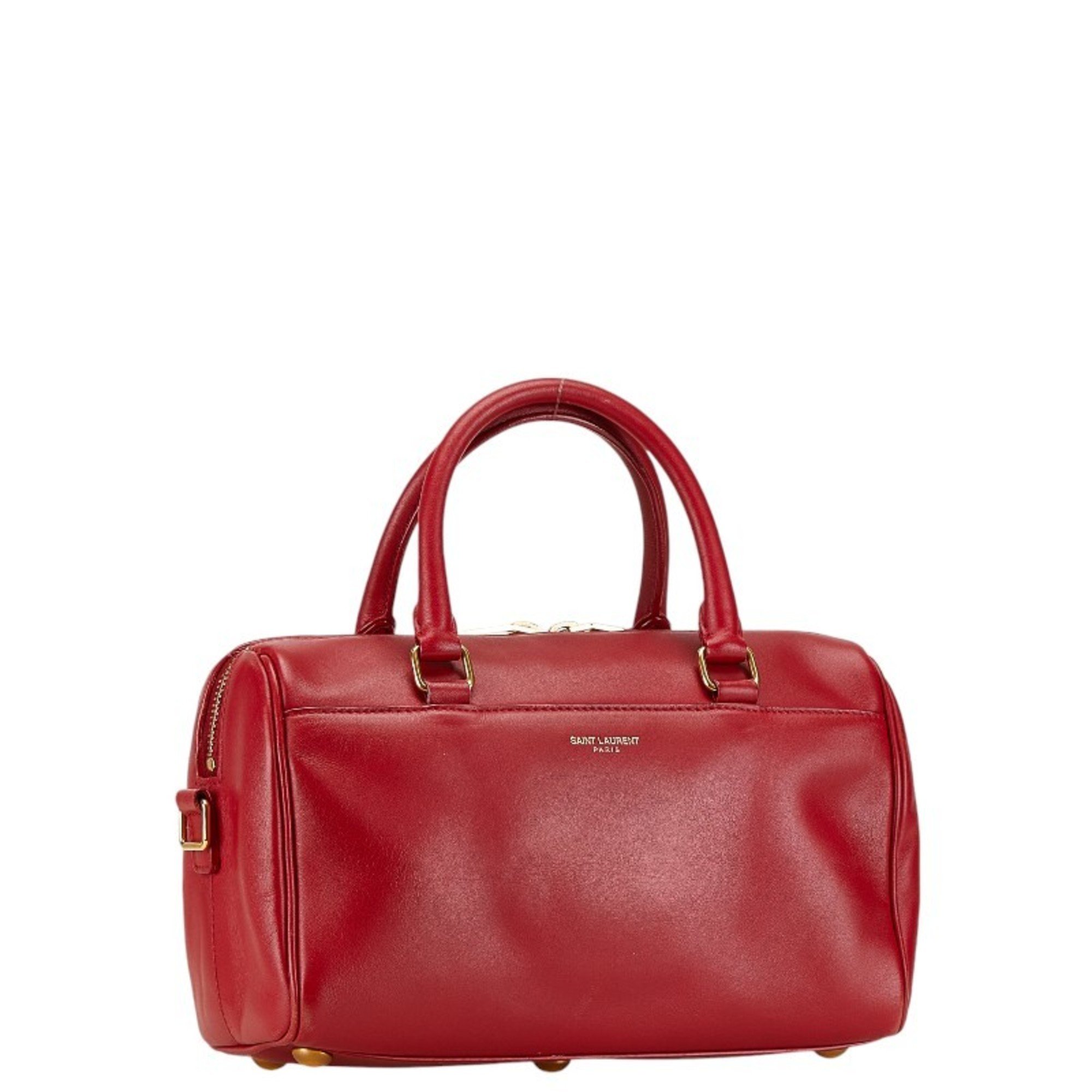 Saint Laurent handbag shoulder bag red leather women's SAINT LAURENT