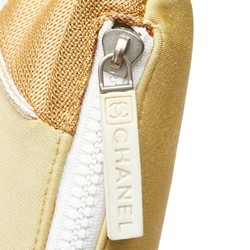 Chanel Sports Line Waist Bag Body Beige Gold Nylon Women's CHANEL