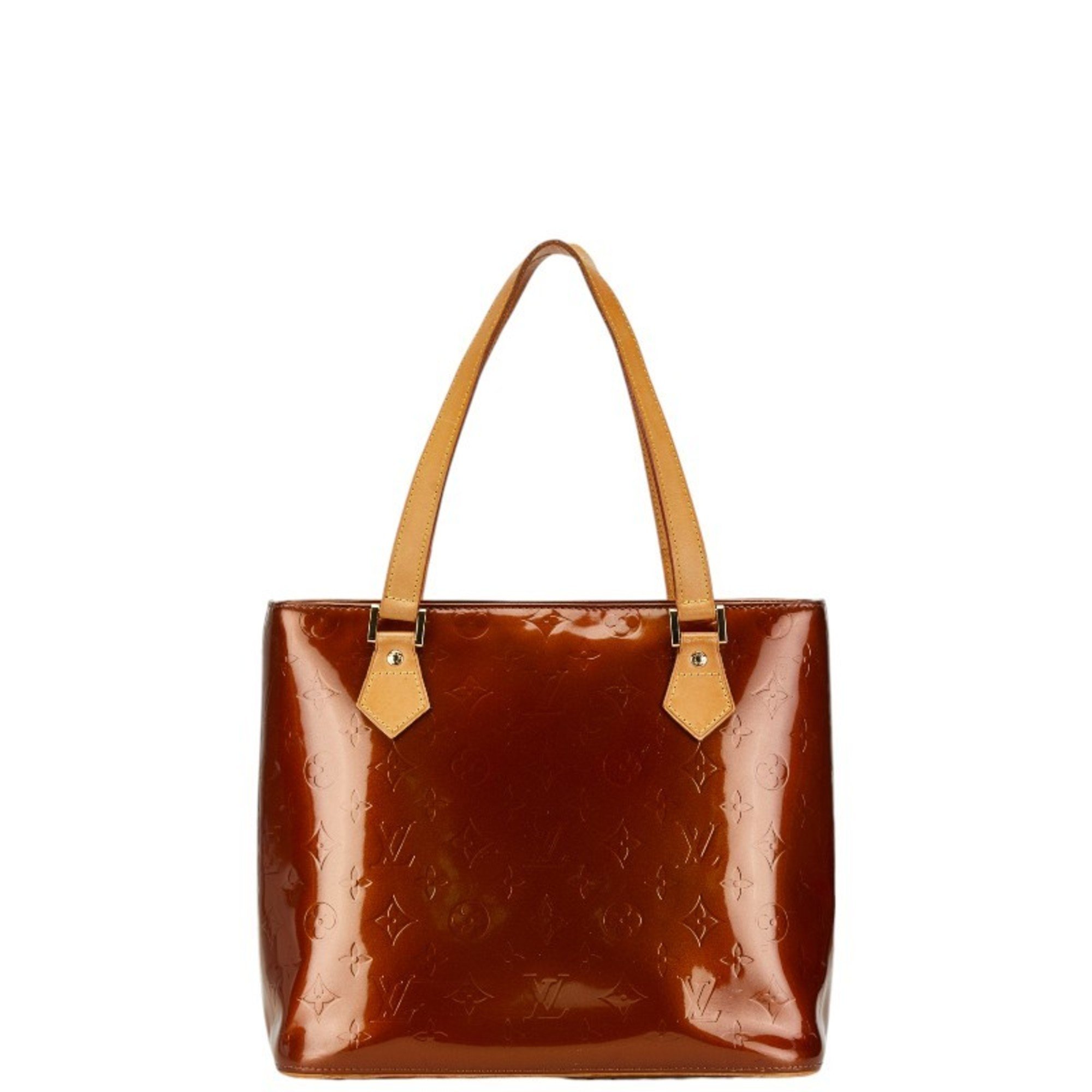 Louis Vuitton Monogram Vernis Houston Tote Bag M91122 Bronze Patent Leather Women's LOUIS VUITTON