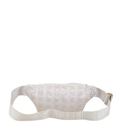 Chanel New Travel Line Waist Bag Body Pink Canvas Women's CHANEL