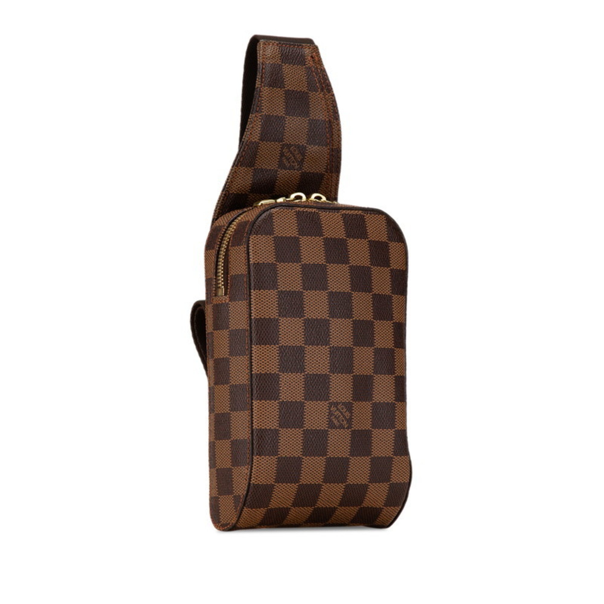 Louis Vuitton Damier Geronimos Shoulder Bag Body Waist N51994 Brown PVC Leather Women's LOUIS VUITTON