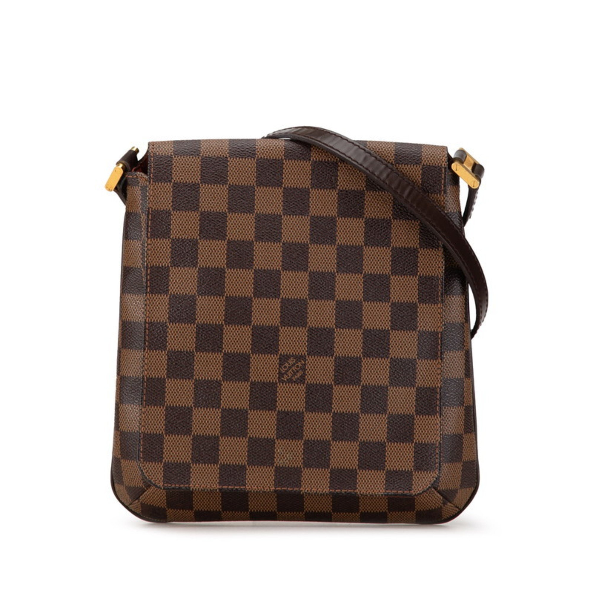 Louis Vuitton Damier Musette Salsa Long Shoulder Bag N51300 Brown PVC Leather Women's LOUIS VUITTON