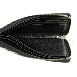 Gucci L-shaped long wallet 574745 black silver leather men's GUCCI