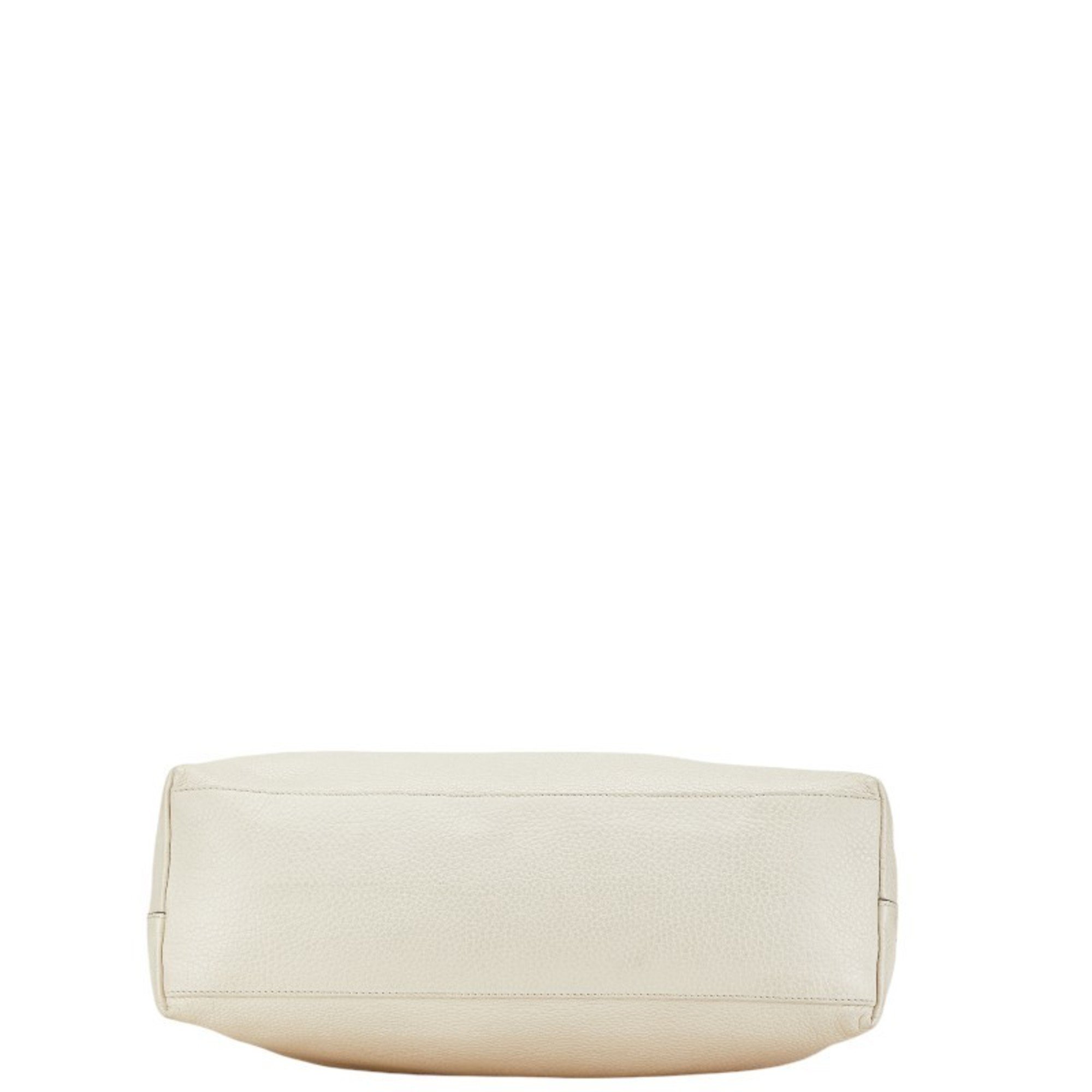 Gucci Interlocking G Bag 309530 Ivory Leather Women's GUCCI