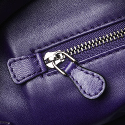 LOEWE Amazona 28 Handbag Purple Grained Calf Leather Women's